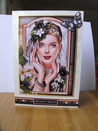 Art Deco Lady Emilia 4 Sheet Mini Kit Black by Susan Lapornik