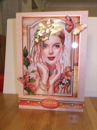 Art Deco Lady Emilia 4 Sheet Mini Kit Peach by Susan Lapornik