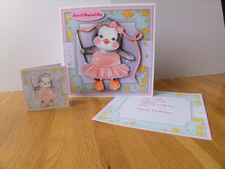 8x8 Mini Kit , Ballerina Penguin  by Susan Lapornik