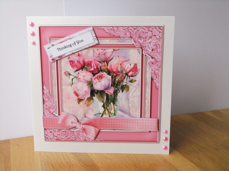 Vintage Roses Card Topper  5 by Susan Lapornik