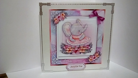 Birthday card with cute flowers by Susan Lapornik