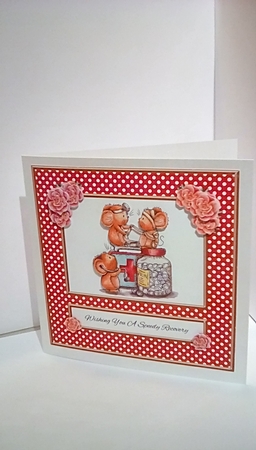 Cute Critters - Speedy Recovery Card Five by Susan Lapornik