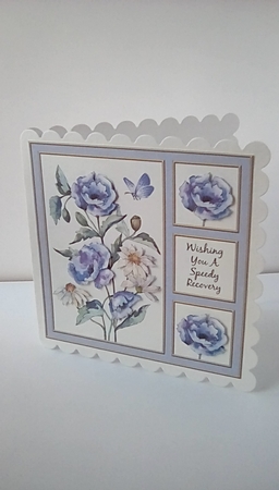 Poppies N Daisies Get Well Card Five by Susan Lapornik