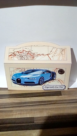 Cool Blue Car Money Pocket by Susan Lapornik