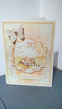 house in the country A5 card by Susan Lapornik