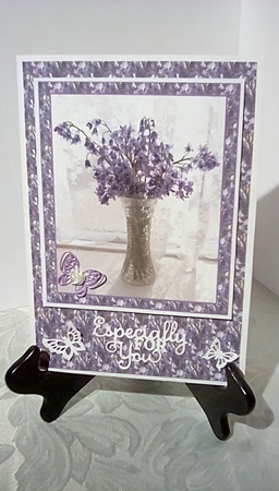 Bluebells in Vase Topper by Susan Lapornik