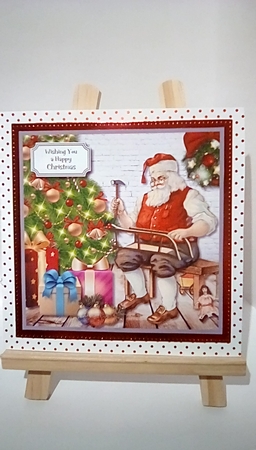 Vintage Christmas Santas Workshop by Susan Lapornik