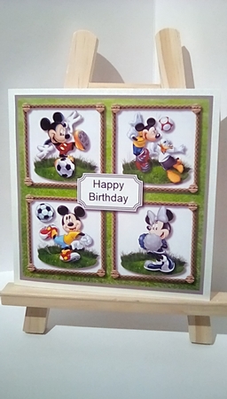 Mickey and Friends football by Susan Lapornik