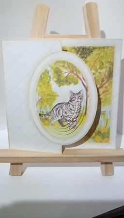 Cat Half Front Card Bumper Kit 2 by Susan Lapornik