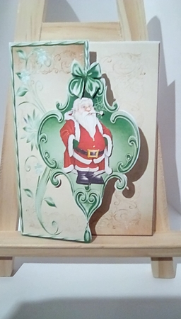 Christmas Santa Over the Edge #6 by Susan Lapornik