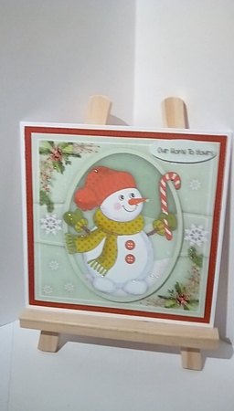 4, Lovely Card fronts , Snowman Family by Susan Lapornik