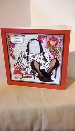 Bag and shoes with pink accessories by Susan Lapornik