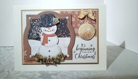 Snowman 7x5 Bumper Card Kit by Susan Lapornik