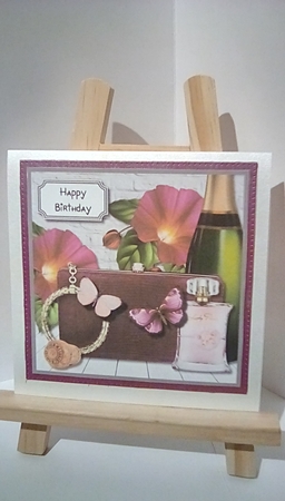 Bag, perfume, flowers and Prosecco by Susan Lapornik