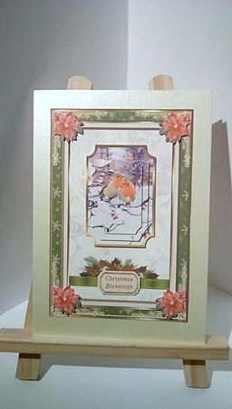 Christmas Robins in the Snow Topper 2 by Susan Lapornik