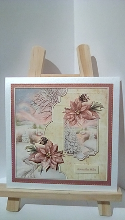 Church in the distance 6x6 card by Susan Lapornik