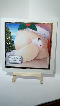 Forever Friends Christmas Bear close up by Susan Lapornik