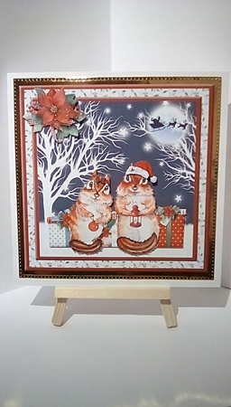 Squirrels christmas mini kit & decoupage by Susan Lapornik