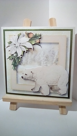The Christmas Polar Bear 8x8 by Susan Lapornik
