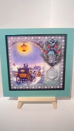 Christmas Lantern - Aqua by Susan Lapornik