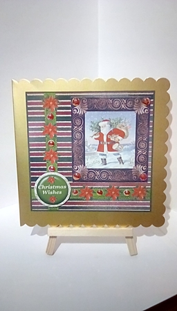 Vintage Santa card front 5 by Susan Lapornik