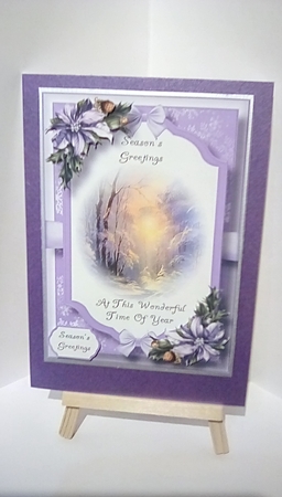 Beautiful Christmas Scene - Ethereal Woodlands A5 by Susan Lapornik