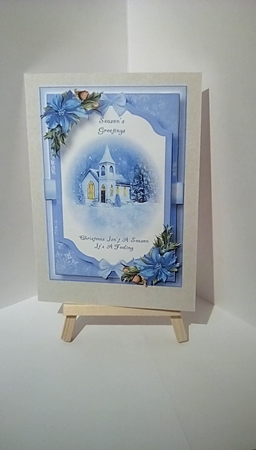Beautiful Christmas Scene - The Church by Susan Lapornik