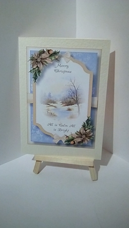 Beautiful Christmas Scene - The Frozen Stream A5 by Susan Lapornik