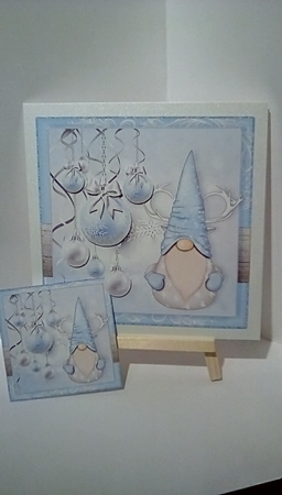 Let it snow Xmas Gnome_Quick Card-5 by Susan Lapornik