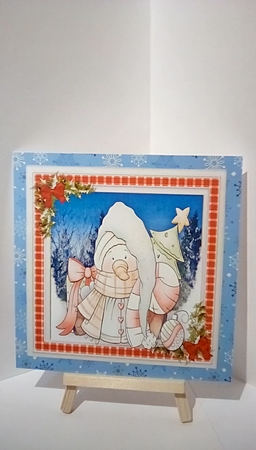 Cute Christmas Snowman by Susan Lapornik