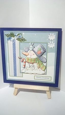 Snowman joy 7x7 by Susan Lapornik
