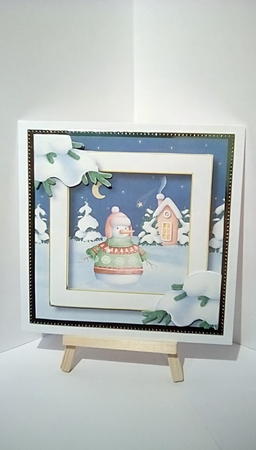 Winter Night 3 8x8 by Susan Lapornik