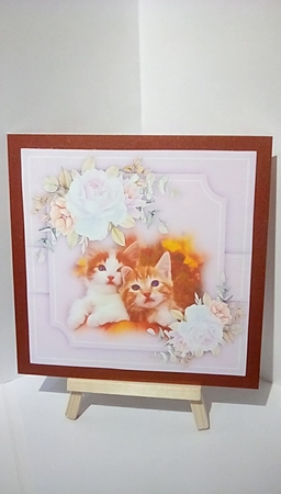 Gorgeous Kittens and Roses by Susan Lapornik