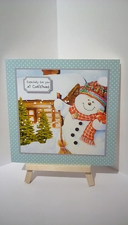 Cute Snowman Card Topper by Susan Lapornik