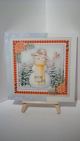 Gorgeous Snowman and Robin 2 by Susan Lapornik