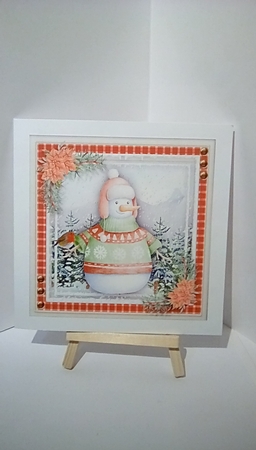 Gorgeous Snowman and Robin 4 by Susan Lapornik