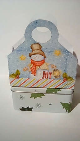 Snowman Tote and Tag 1 by Susan Lapornik