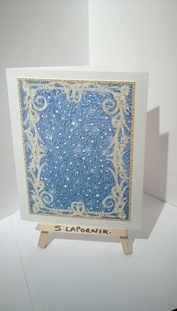 Snowy Dream Framed Background 2 by Susan Lapornik