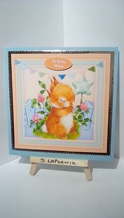 Gorgeous Rabbit in the Clover by Susan Lapornik