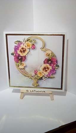 Gorgeous Flowers On Golden Frame Bumper kit 5 by Susan Lapornik