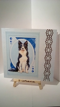 A5 , Beautiful Border Collie  by Susan Lapornik