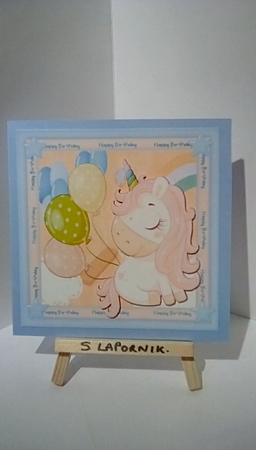 Happy Birthday Unicorn 1 by Susan Lapornik
