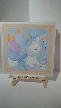 Happy Birthday Unicorn 2 by Susan Lapornik