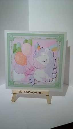 Happy Birthday Unicorn 3 by Susan Lapornik