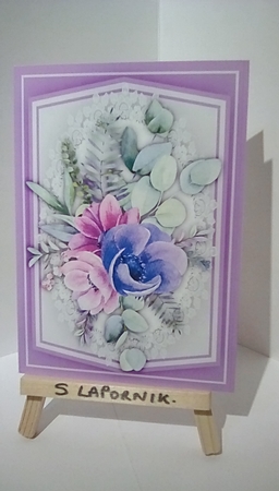Print and Fold , Anemone Bouquets  by Susan Lapornik