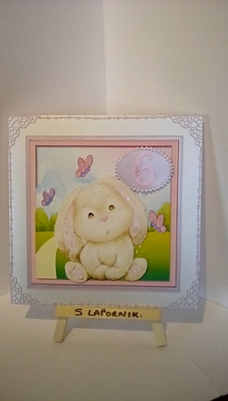 Cute Floppy Ears Bunny by Susan Lapornik