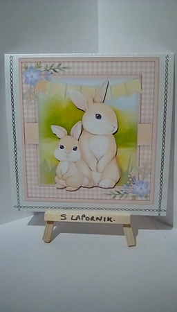 Rabbits in The Field by Susan Lapornik