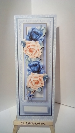 Floral Lge DL - Myra Roses by Susan Lapornik