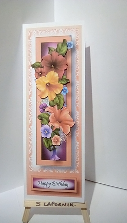 Floral Lge DL - Petunias by Susan Lapornik