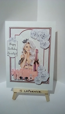 Pink Champagne Mini Card Kit #2 by Susan Lapornik